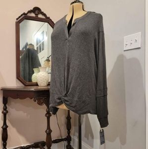 NEW 3X Democracy Waffle Pattern Casual Top